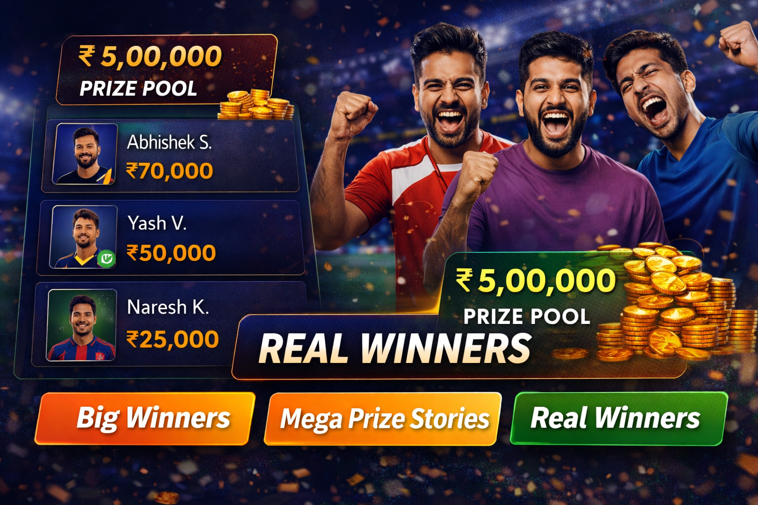 Come Guru App fantasy cricket result notes