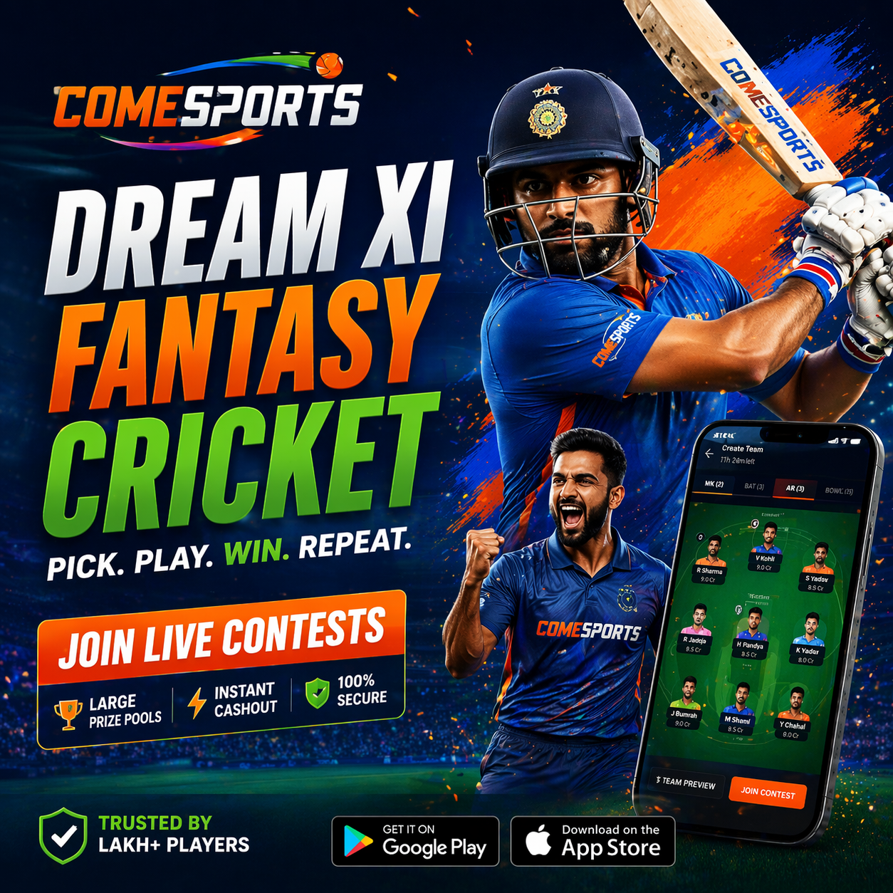 Come Guru App fantasy sports main visual